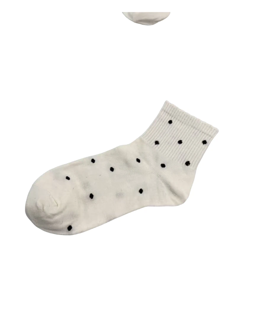 C 70011  女士  波点  印花  一包十双  颜色随机  袜子