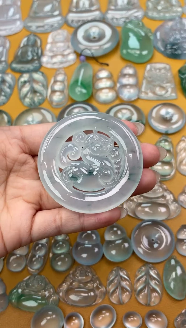 吊坠(不含链)未镶嵌翡翠18 麒麟圈 56.3 6.0