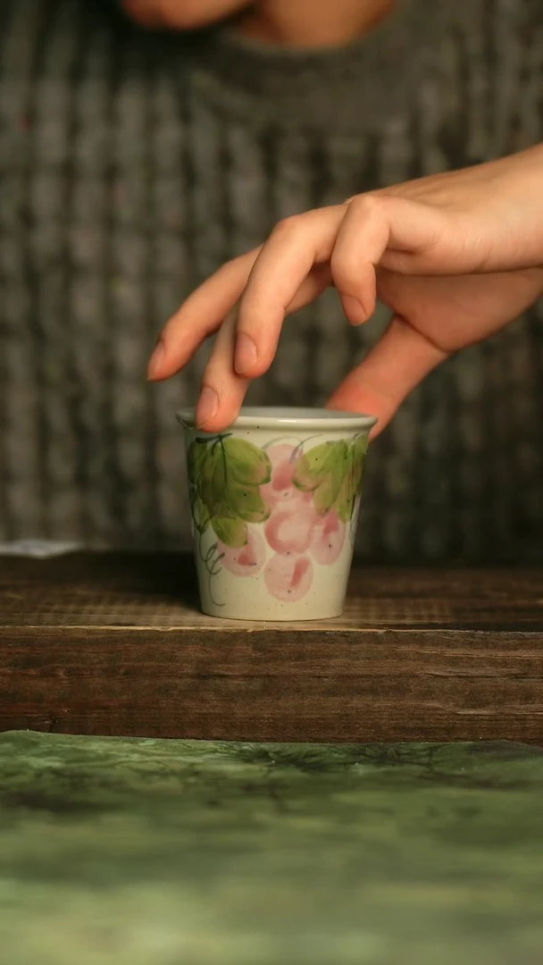 瓷器青诗集手工手绘瓷器