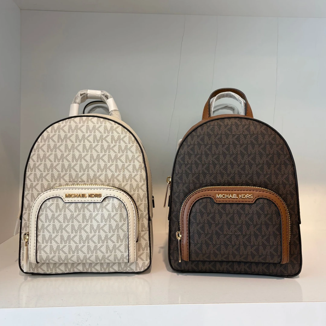 MICHAEL KORS/迈克高仕JAYCEE 女士小号拉链印花双肩包 约17*22*8