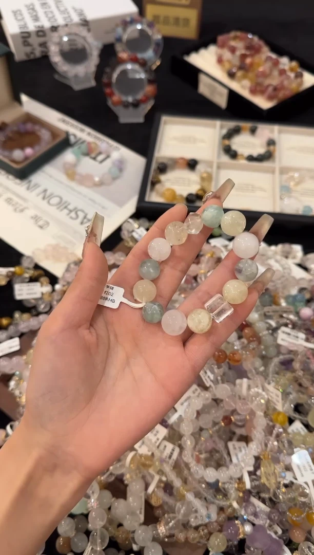 合金手链水晶多宝F202