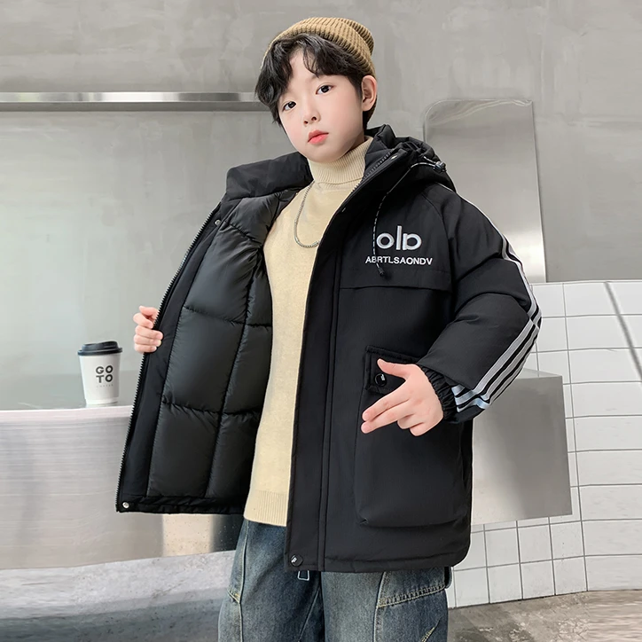 男童冬装羽绒棉服2025新款棉衣棉袄冬季中大儿童秋冬款加厚外套潮