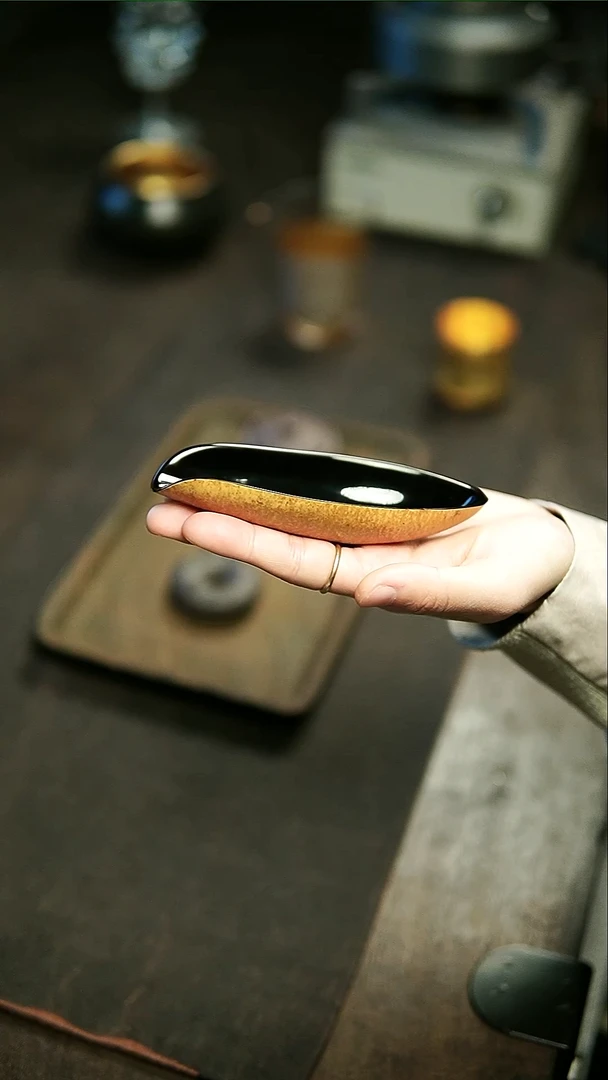 【闪购商品】林涧葫芦皮大漆茶则