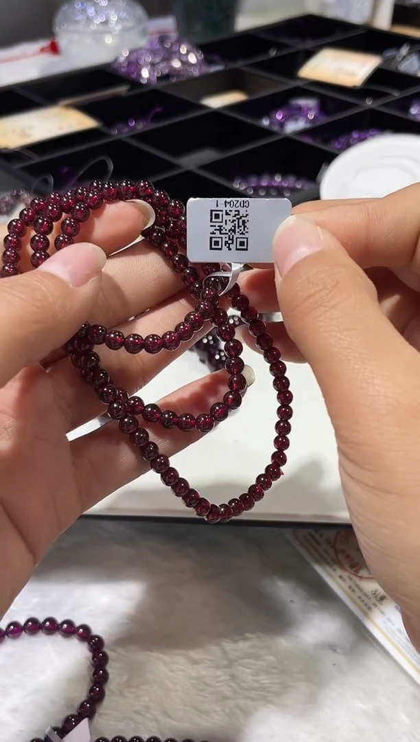 【闪购商品】石榴石手串未镶嵌手串