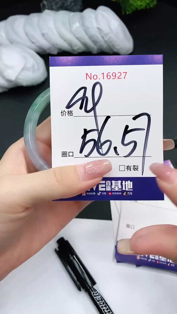 未镶嵌手镯翡翠16927
