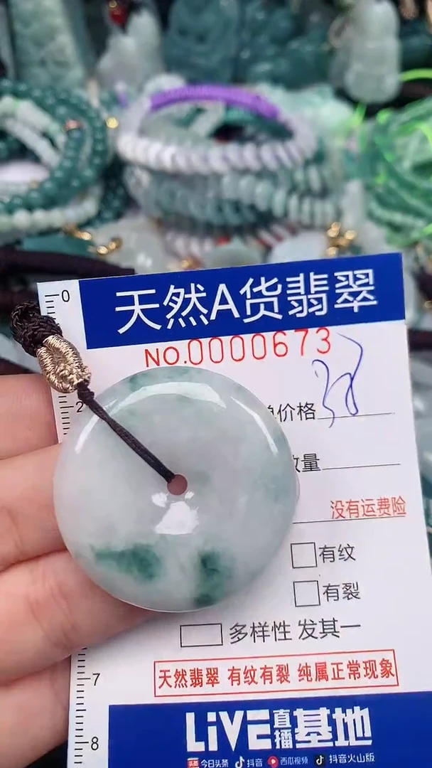 翡翠未镶嵌颈饰...0000673