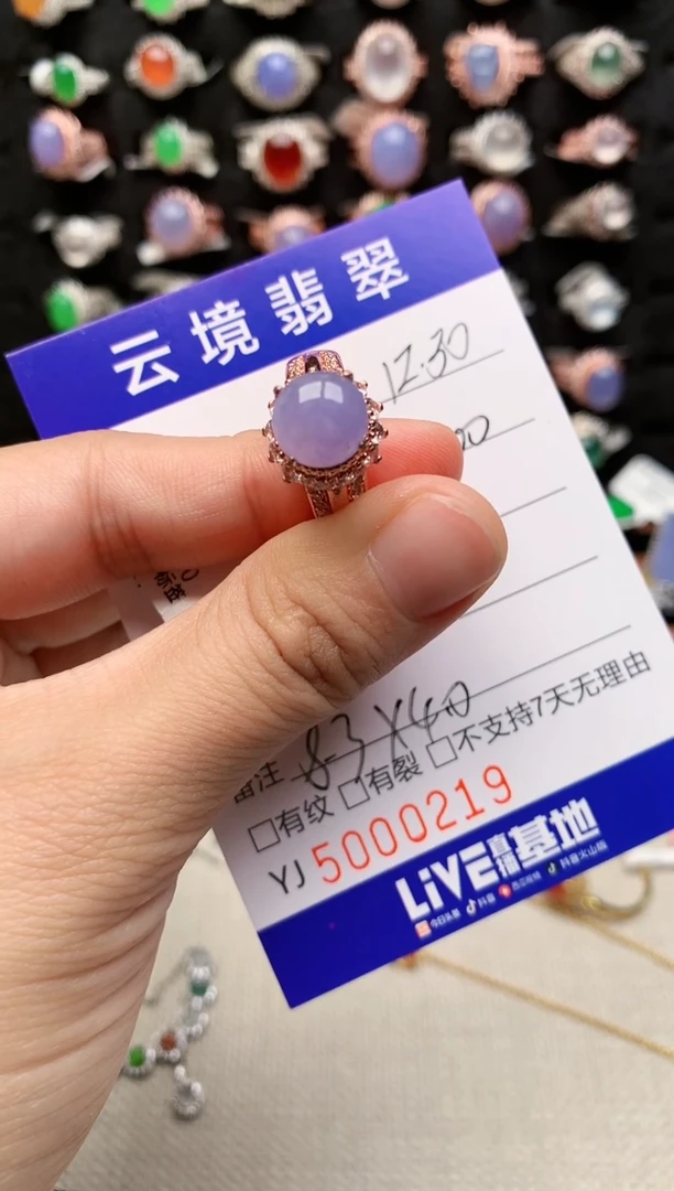 未镶嵌戒指翡翠0219