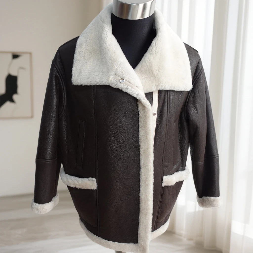 女款时尚休闲高定皮衣8910