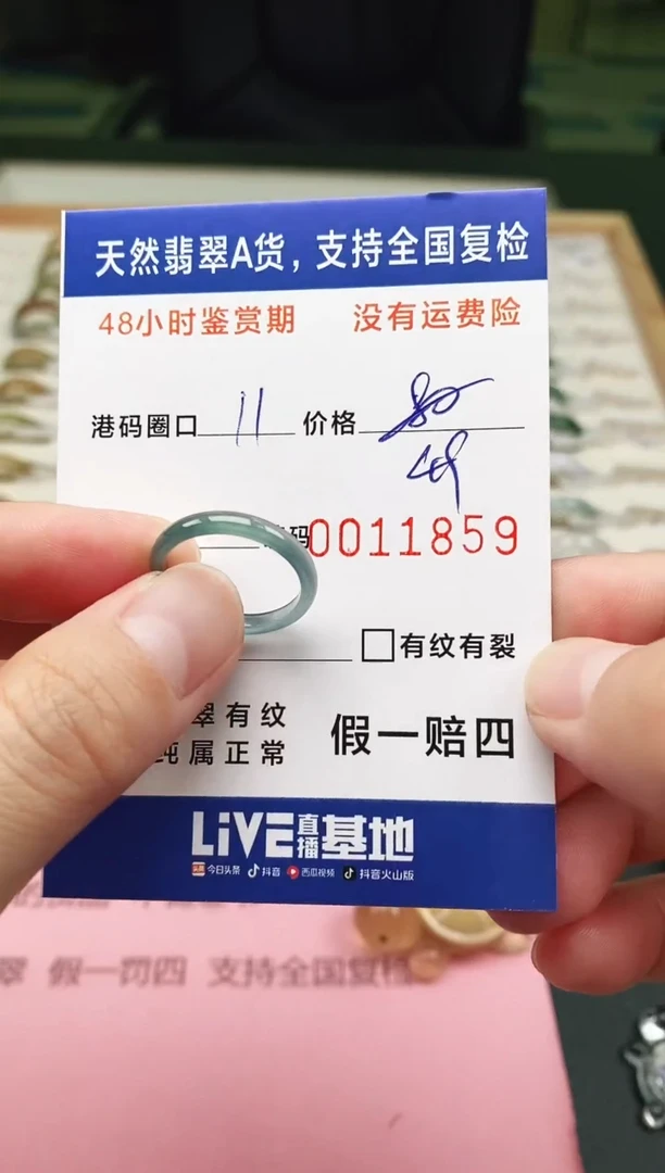 未镶嵌戒指翡翠1859