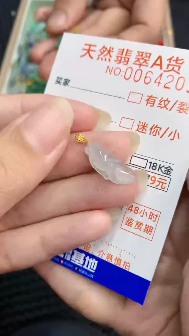【闪购商品】翡翠颈饰18K金镶嵌            8