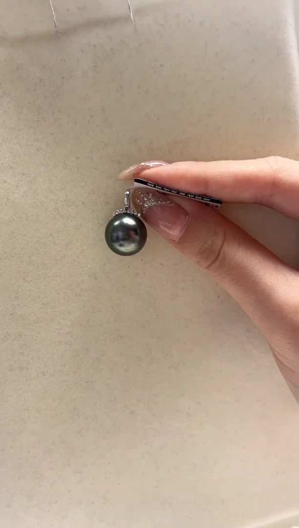 18K金镶嵌海水珍珠DA 14-15 XH046 吊坠