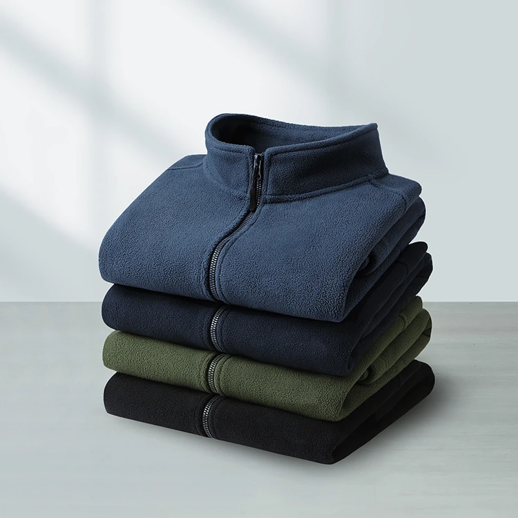 摇粒绒马甲男双面绒抓绒衣立领夹克户外休闲防风保暖气质男士外套