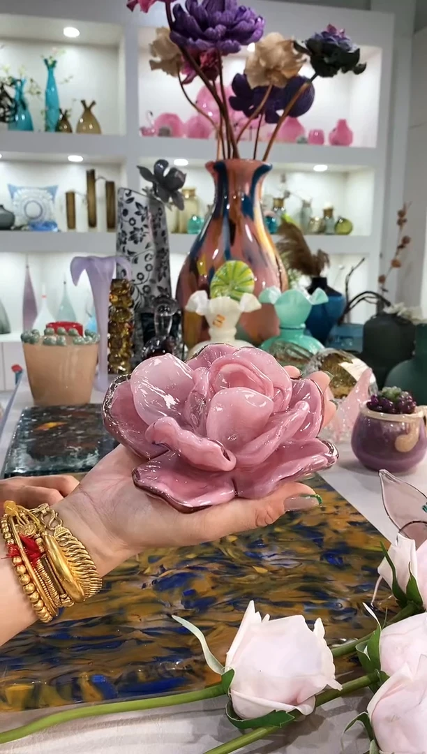 慕忆家手作琉璃花瓶