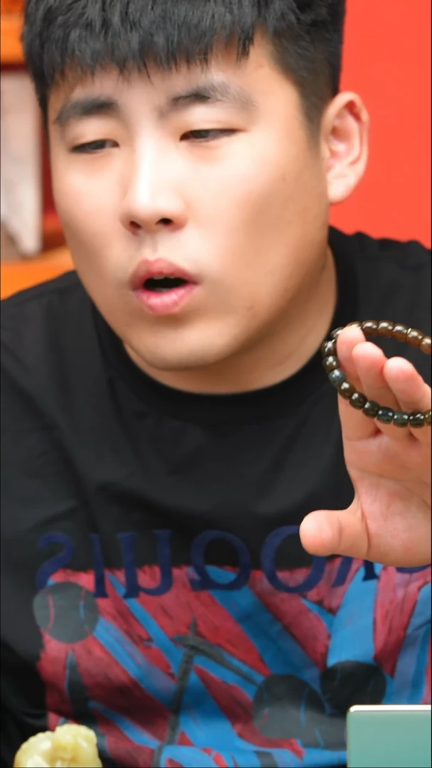 未镶嵌手串和田玉（糖玉）糖青花