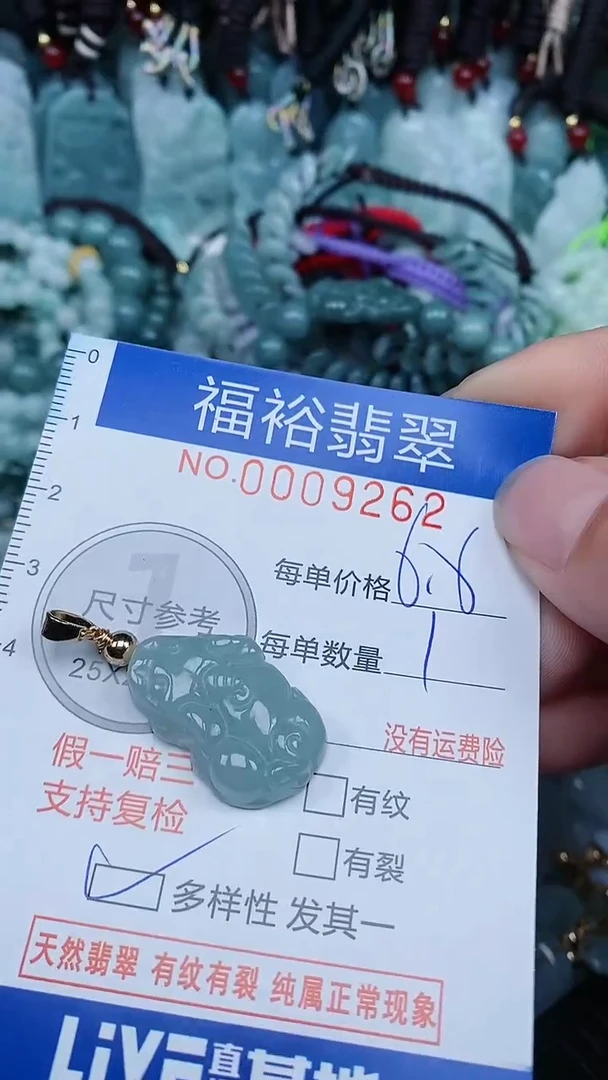 【闪购商品】翡翠颈饰未镶嵌...0009262多样性发其一