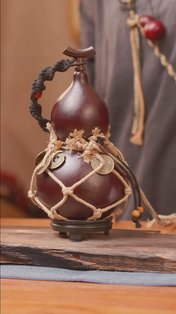 1214号链接精品大漆葫芦现货现发[一物一拍]（500ml）