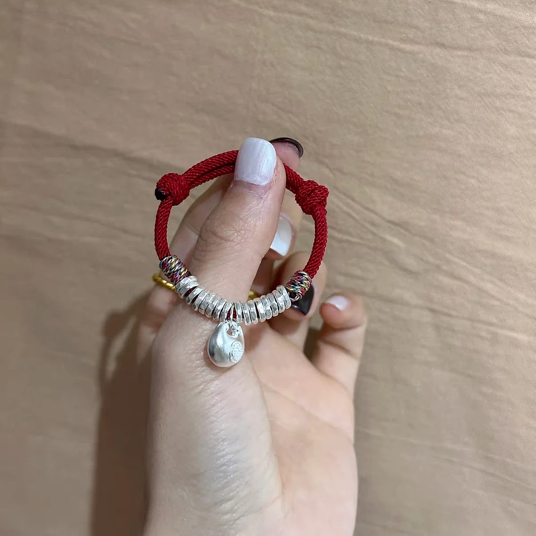 红绳胖福盘缠手链无礼盒YZ045