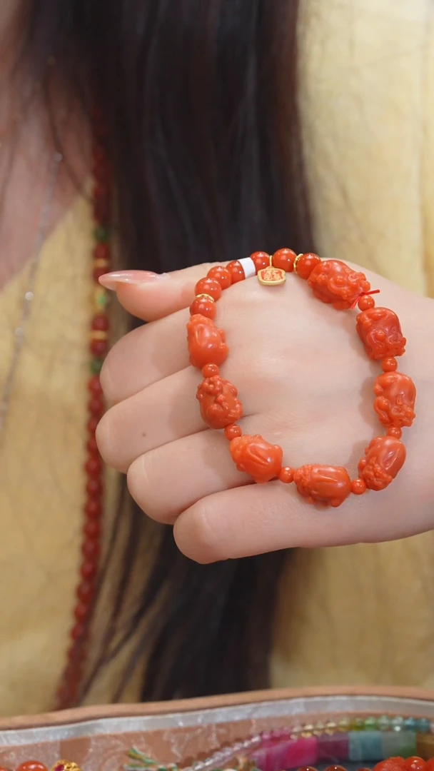 【闪购商品】南红玛瑙手串未镶嵌多样性发 加加@@N6589