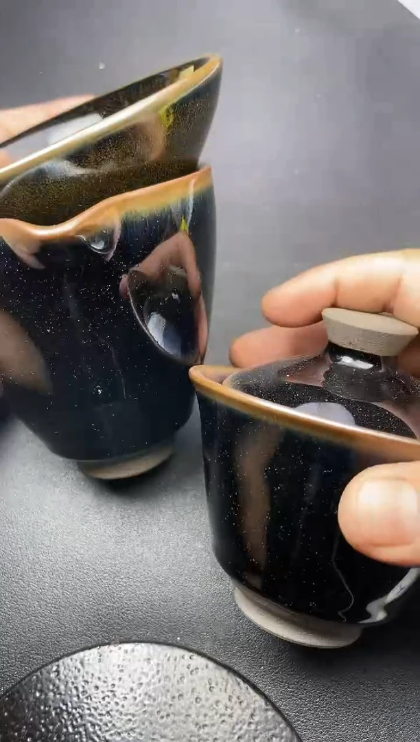 【闪购商品】茶盏171叶紫建盏叶紫