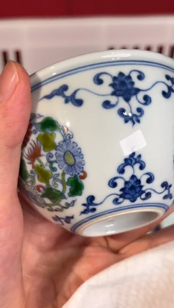 瓷片景德镇手工手绘微瑕E1533