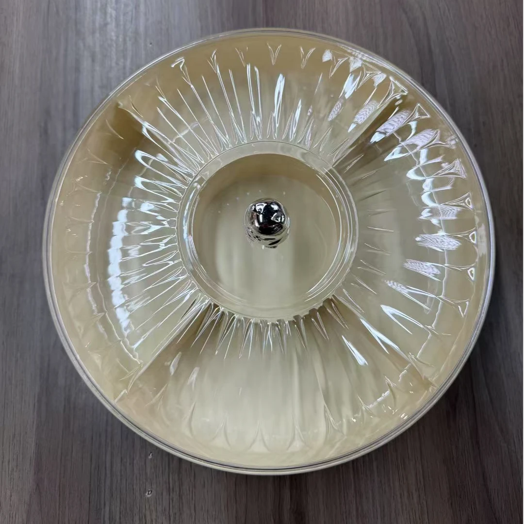 果盘家用高颜值轻奢风多层干果盒客厅茶几糖果零食坚果分格瓜子盒