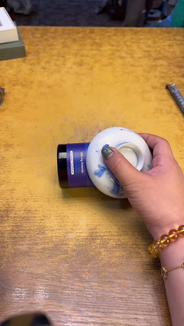 瓷器瓷器瑕疵脏旧3鱼油碗