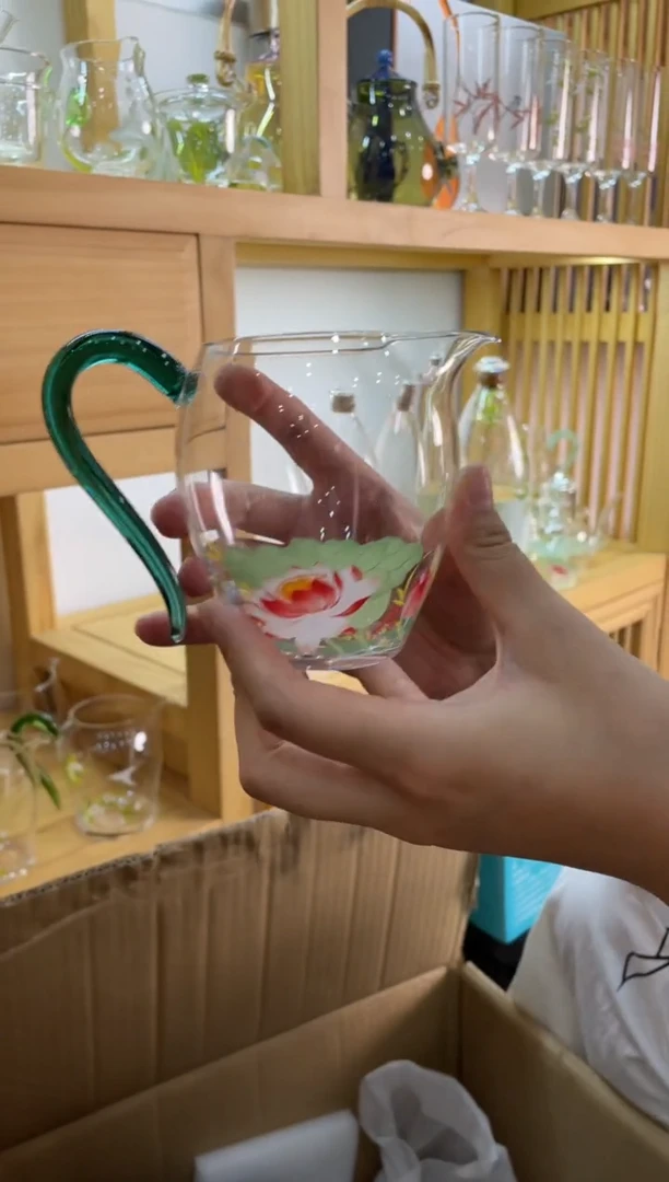 遇器荷花草堂公杯绿把