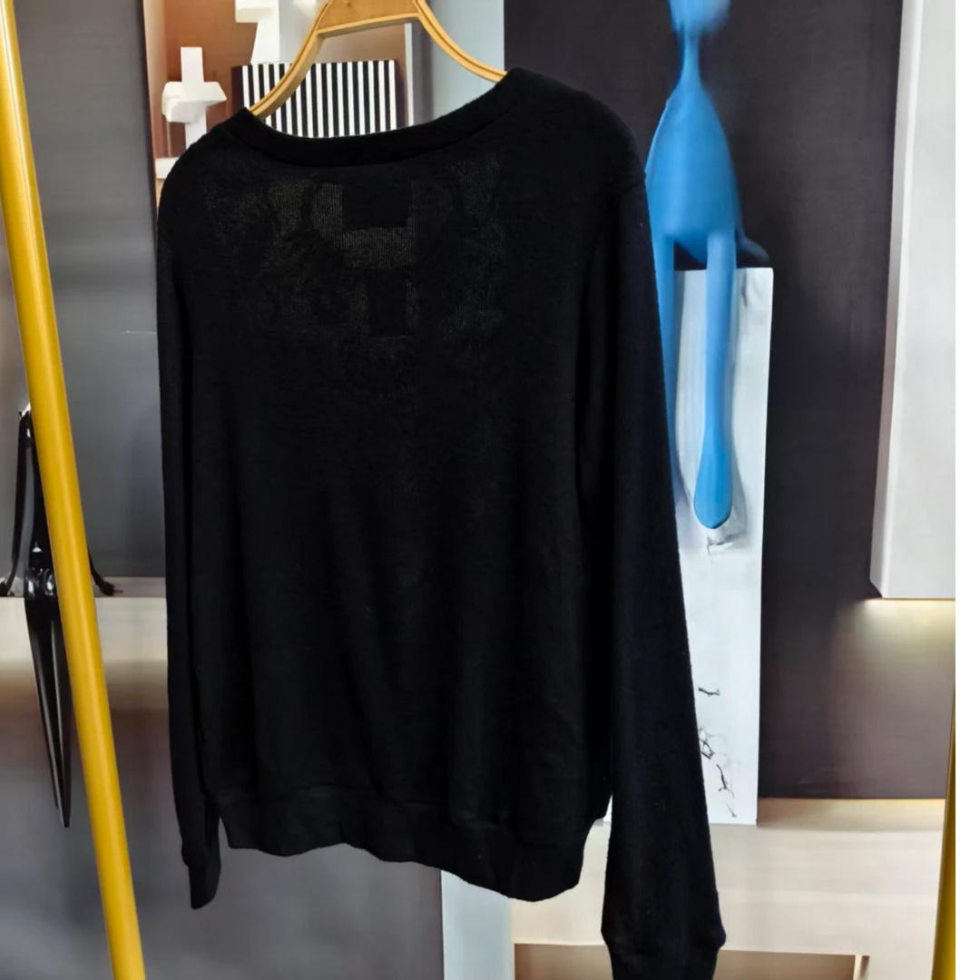 C71  女士毛衣时尚百搭黑色