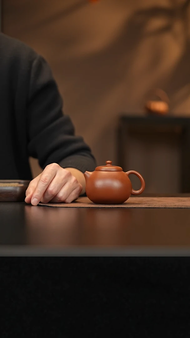 【闪购商品】紫砂茶壶允禾斋wxy 朱泥 龙蛋