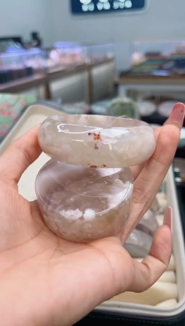 石英质玉手镯未镶嵌54圈口（赠品镯心）3246255