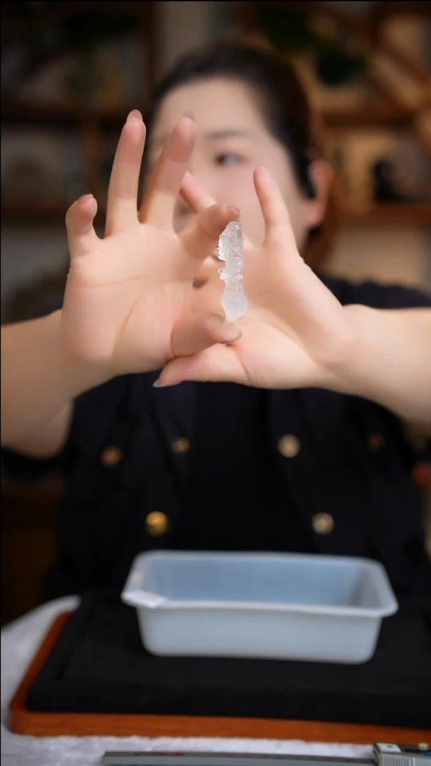 未镶嵌珠宝半成品水晶白水晶文昌笔D834