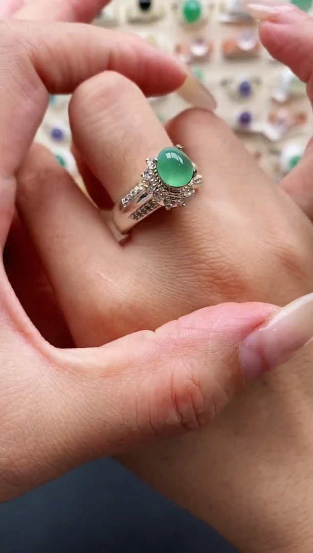 未镶嵌戒指翡翠缅甸天然A货翡翠22  8-3