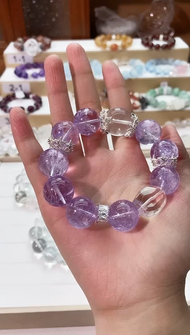 【闪购商品】水晶手串未镶嵌熏衣草紫水手串