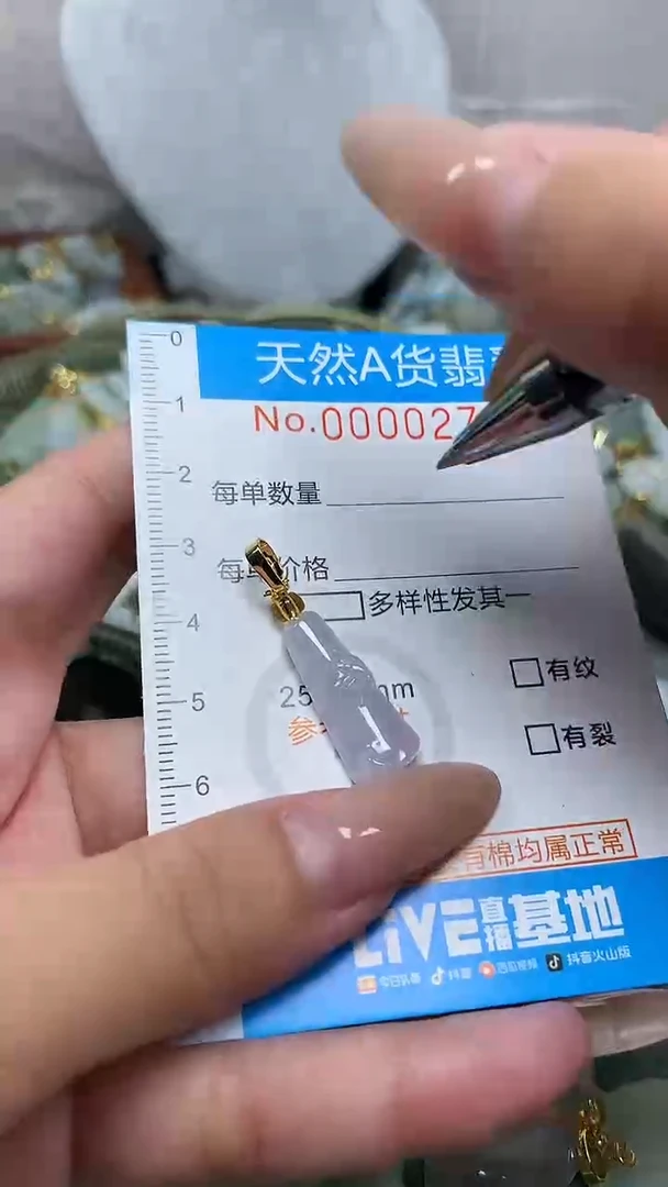 翡翠未镶嵌颈饰净货挂件-0276