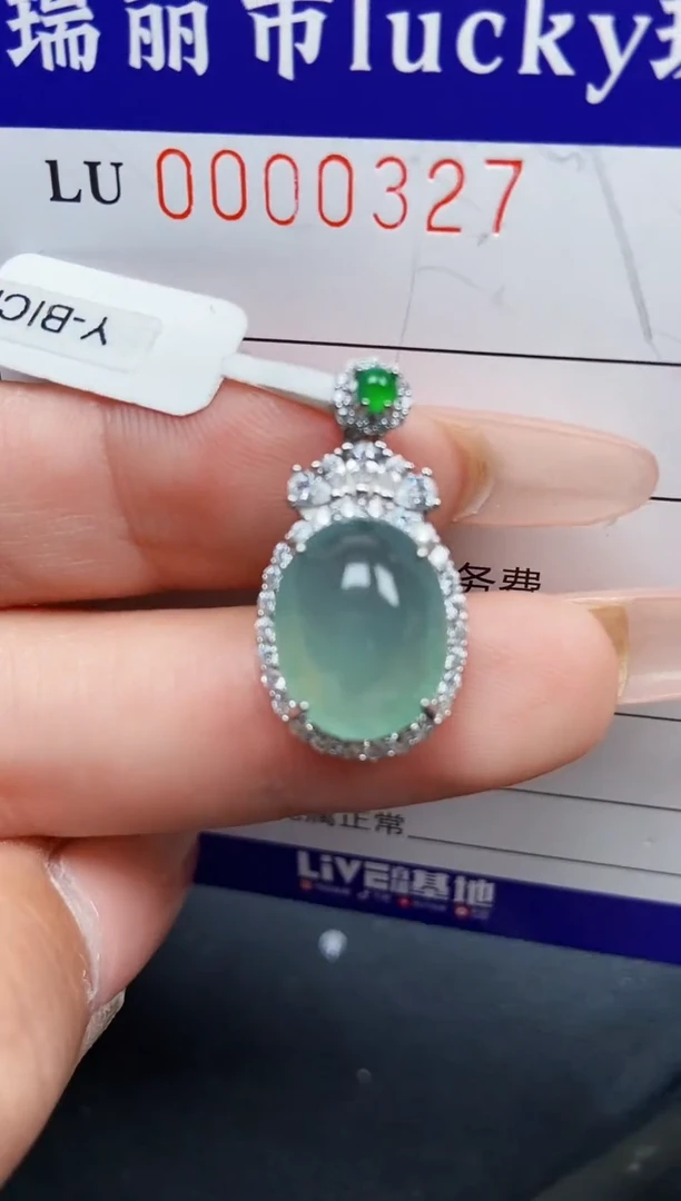 【闪购商品】翡翠颈饰银S925镶嵌0327