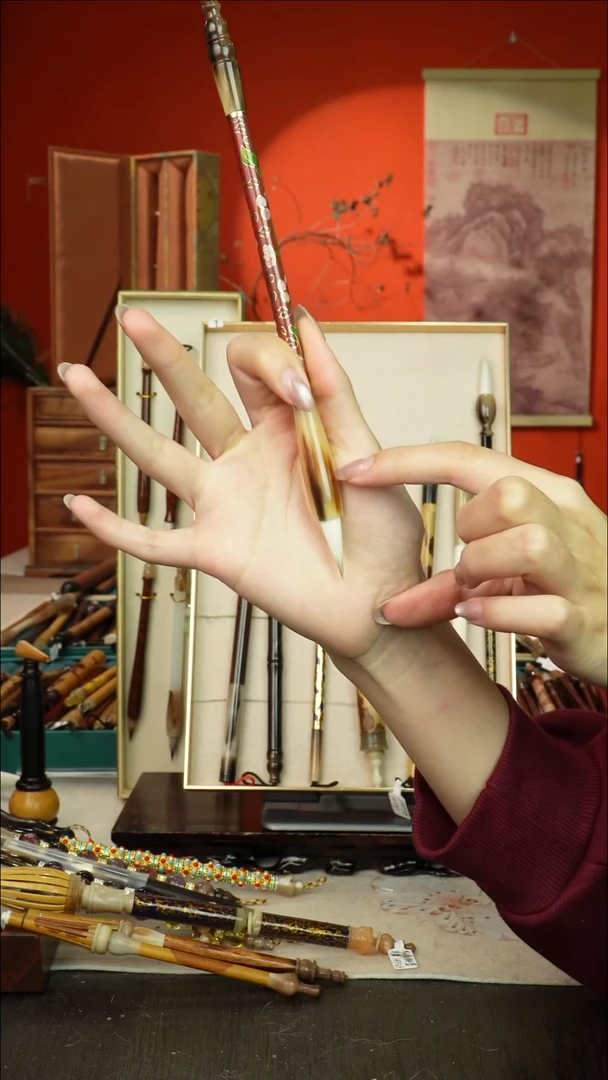 499号闪孤品高货毛笔链接 清水试笔 蘸墨不退