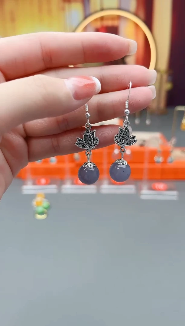 未镶嵌耳钉玛瑙/玉髓231