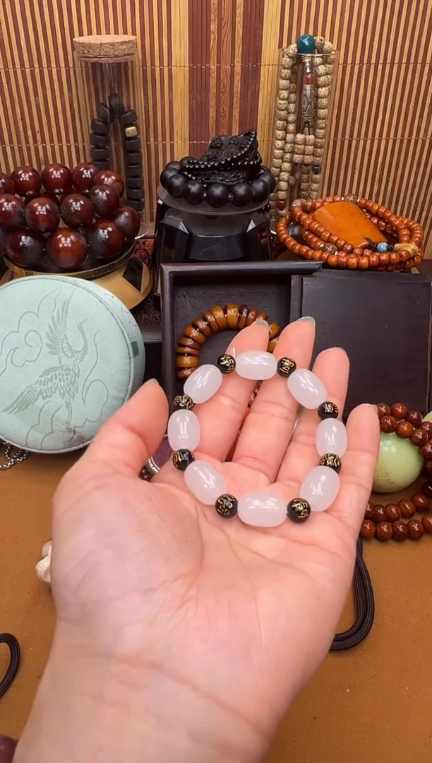 手链未镶嵌和田玉（糖玉）所见即所得所见即所得