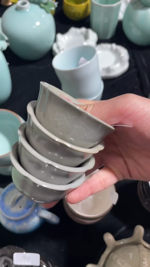 【闪购商品】4个 特价福利 微瑕 慧仙青瓷