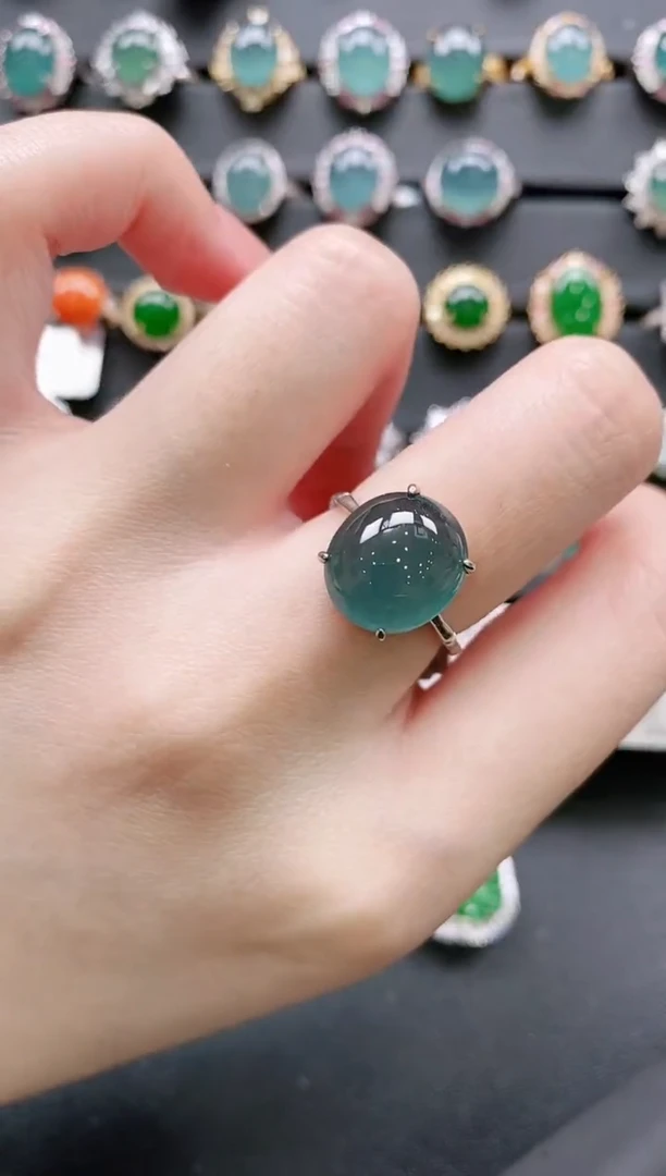 【闪购商品】翡翠戒指银S925镶嵌11111111