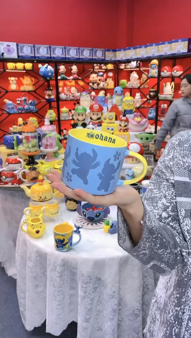 【闪购商品】1@@陶瓷杯史迪仔杯子