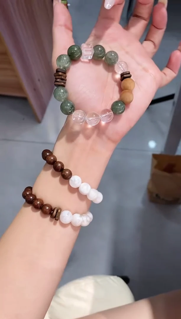 未镶嵌手串水晶青竹/设计款手串