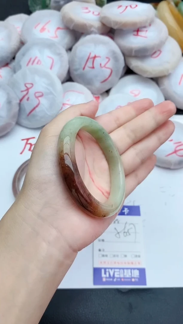 未镶嵌手镯石英质玉88+56.6