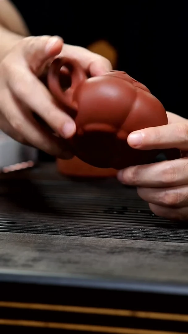 茶壶紫砂18-半手上合桃170cc