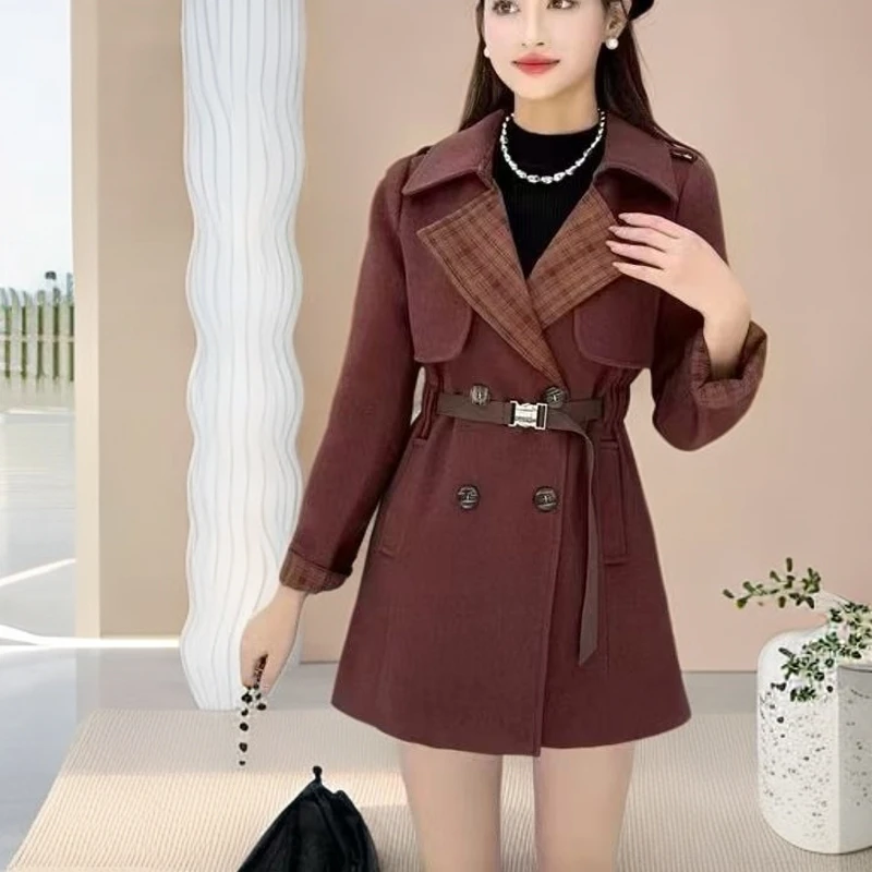 【慧姐】毛呢外套女中长款秋季新款爆款呢子大衣