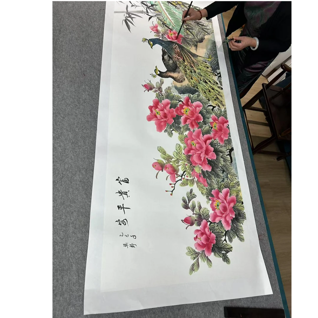 【富贵平安】Z书画作品 画芯：180*70