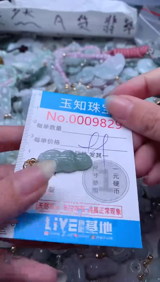 翡翠未镶嵌吊坠(不含链)9829