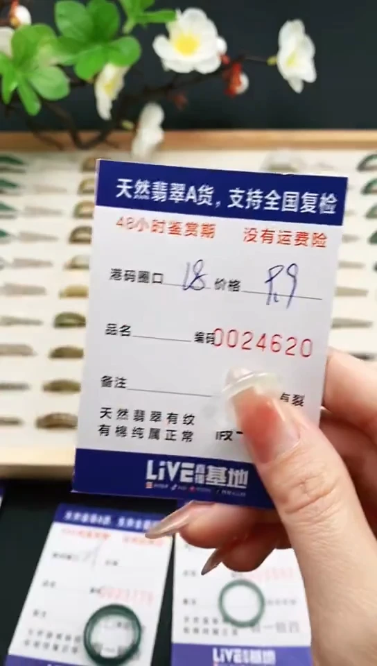 未镶嵌戒指翡翠4620