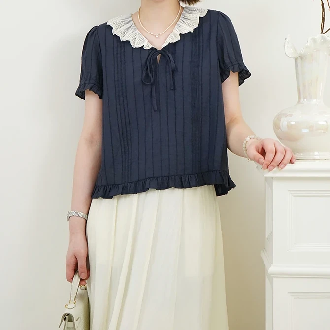 立体条纹舒适轻盈减龄通T恤SY506A050SYY