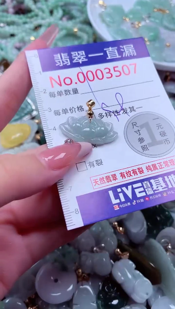 翡翠未镶嵌吊坠(不含链)3507